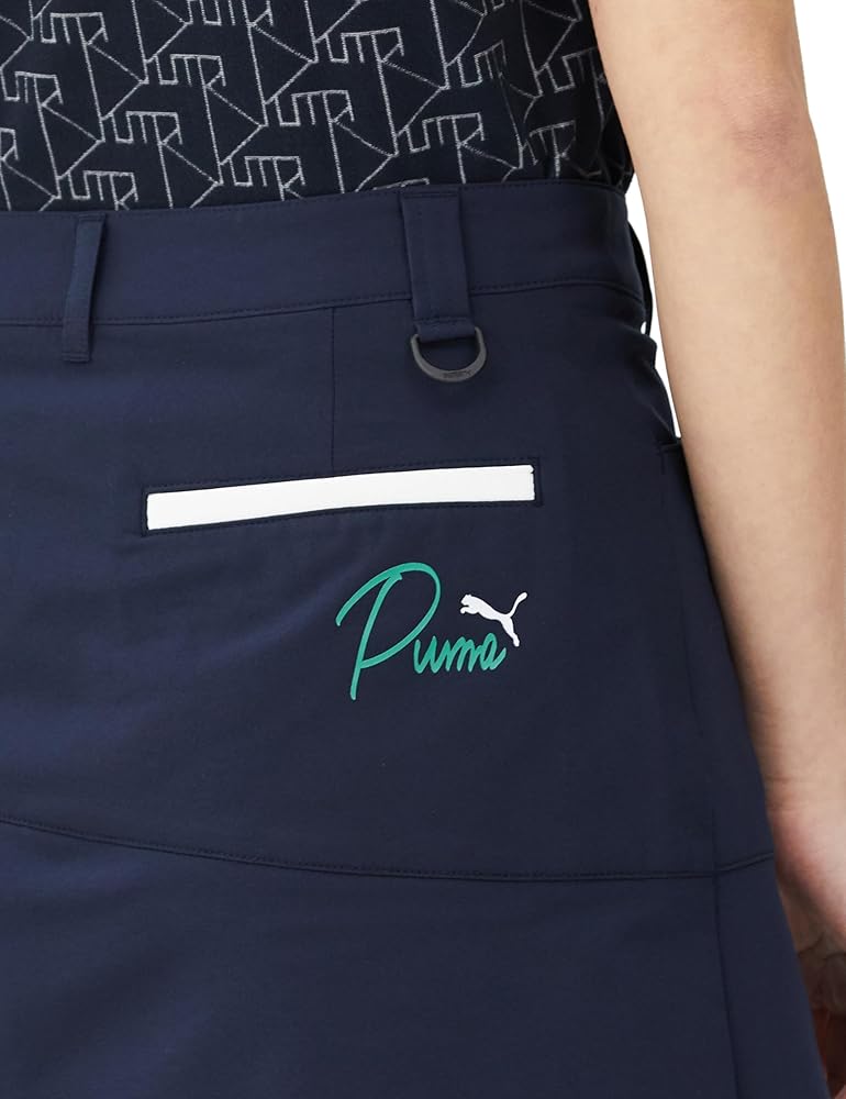 【新品M】プーマゴルフセットアップ シャツ&スカート 新品M】プーマゴルフセットアップ シャツ&スカート 新品M